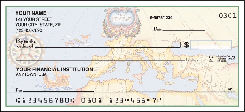 Enlarged view of antique maps checks