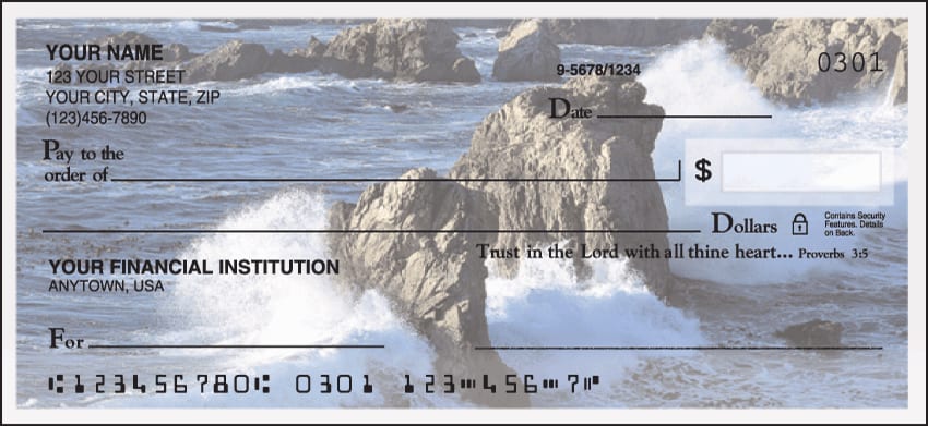 Enlarged view of blessings checks