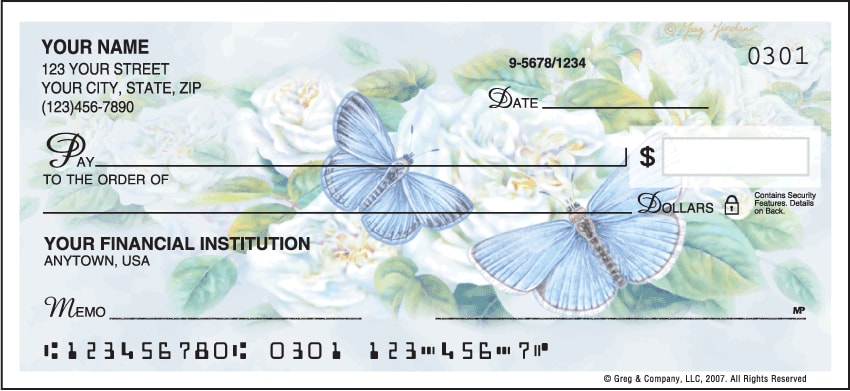 butterfly blooms side tear checks - click to preview