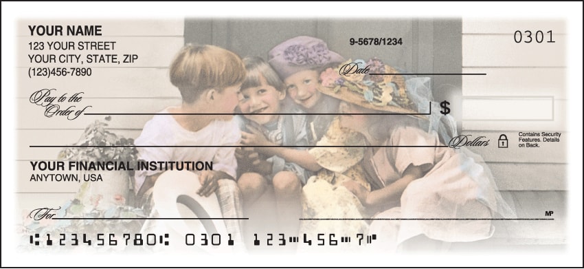 Precious Portraits Checks - click to view larger image