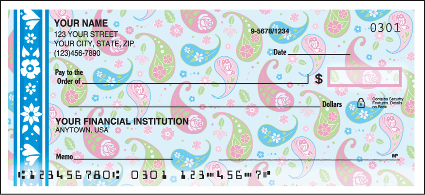 Pretty Posies Checks - click to view larger image