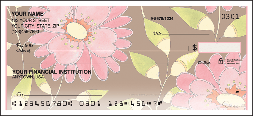 Sweet Blooms Checks - click to view larger image