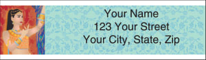 Enlarged view of divine jewels address labels