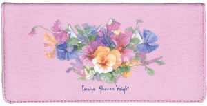 Pansies Checkbook Cover – click to view product detail page