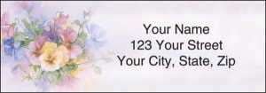 Pansies Address Labels – click to view product detail page