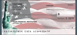 Enlarged view of lady liberty checks