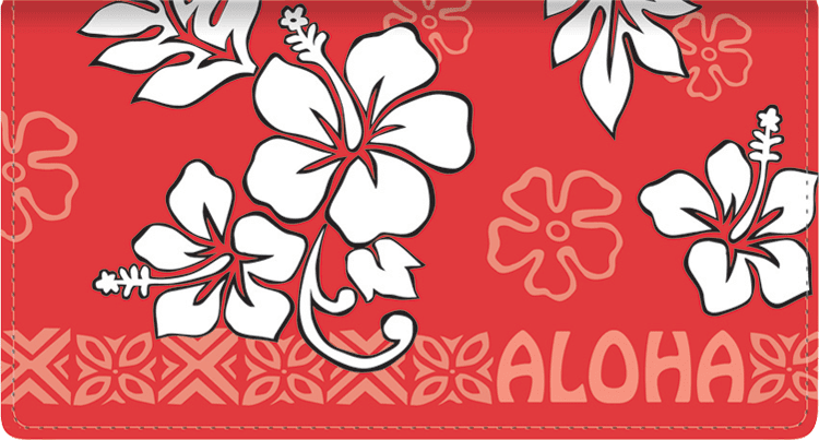 Aloha Checkbook Cover - click to view larger image