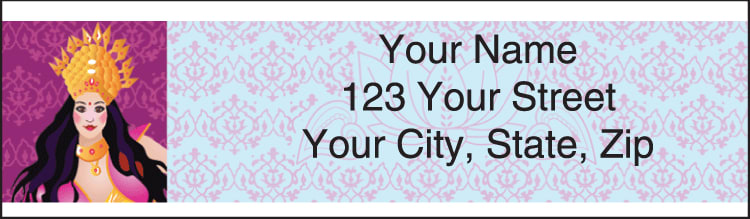 divine jewels address labels - click to preview