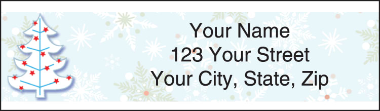 holiday spirit christmas labels - click to preview