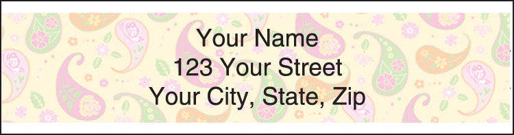 pretty posies address labels - click to preview