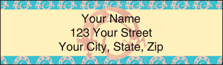 southwest art address labels - click to preview