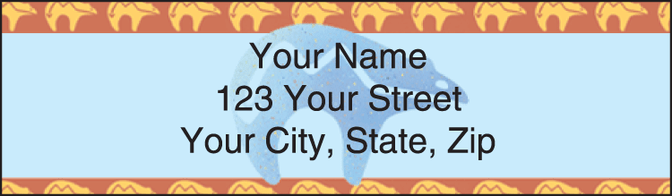 southwest art address labels - click to preview