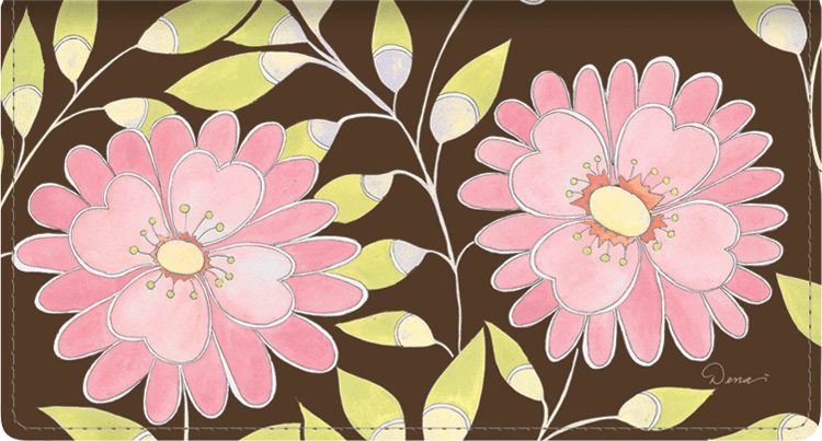 Sweet Blooms Checkbook Cover - click to view larger image