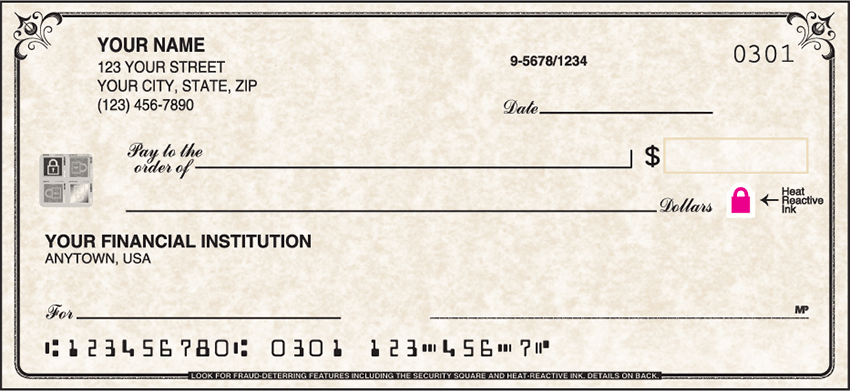 High Security Parchment Checks
