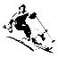 Downhill Snow Skier Symbol