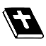 Bible w/Cross on Cover Symbol