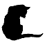 Cat Silhouette from Back Symbol