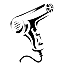 Hair Dryer Comm Cut Symbol