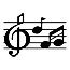 Treble Clef with notes Symbol