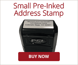 3 Line Pre-Inked Address Stamp