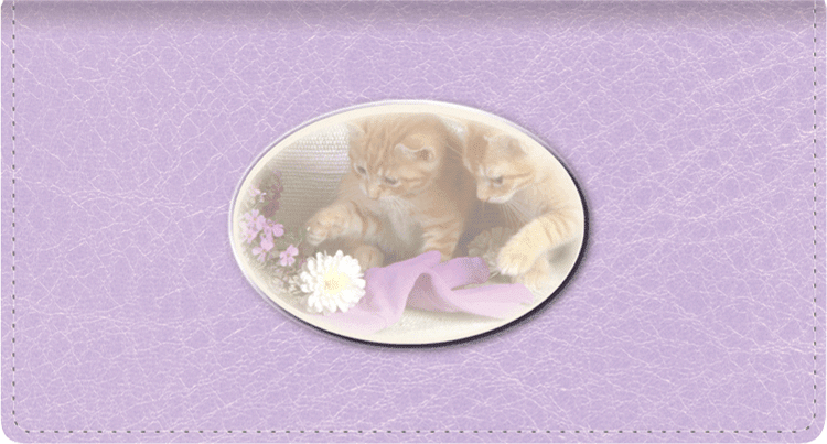 Cute Kittens Leather Wallet Style Cover