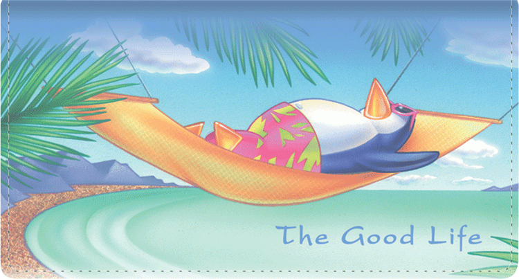 The Good Life Leather Side Tear Style Checkbook Cover