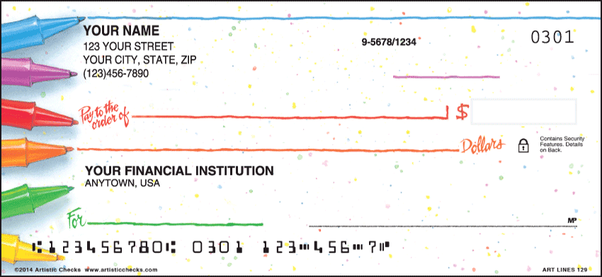 Art Lines Checks - 1 box - Duplicates