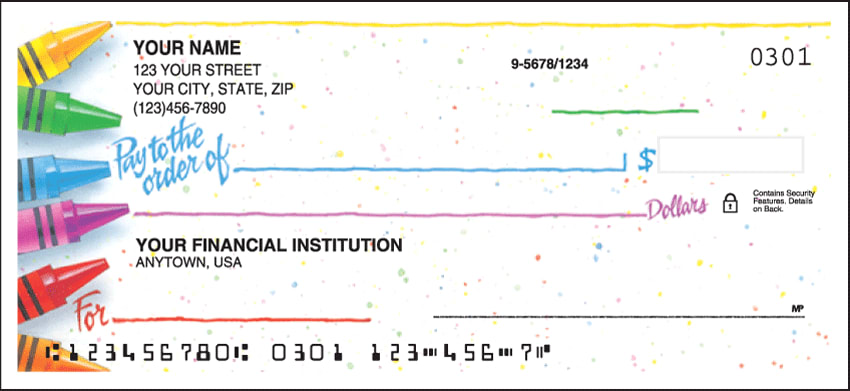 Art Lines Side Tear Checks - 1 box - Singles