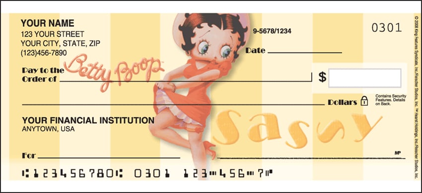Betty Boop Vintage Side Tear Checks - 1 box - Singles