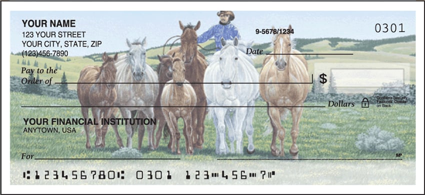 Cowboy Side Tear Checks - 1 box - Singles