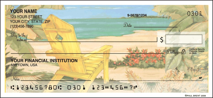 Shoreline View Side Tear Checks - 1 box - Singles